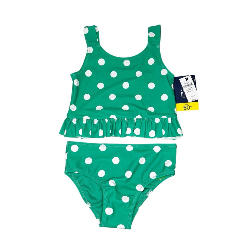 NWT Gap Two Piece Polka Dot Print Bathing Suit Size 4T